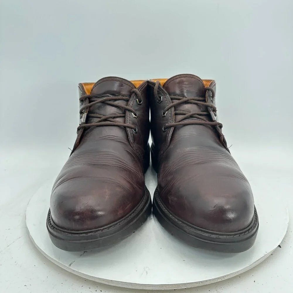 Panama Jack Havana Joe Men Size EU 44 US 10 Brown Leather Ankle Lace Up Boot